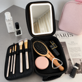 Trousse de Beauté Multifonction avec Miroir LED Intégré – Organisateur de Maquillage, Accessoires & Produits de Beauté