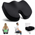 Coussin de Siège en Mémoire de Forme – Coussin Ergonomique Orthopédique pour Chaise, Bureau & Voiture
